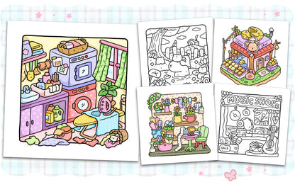 Cozy Corner Coloring Book