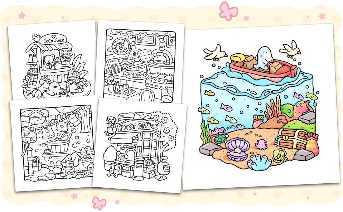Cozy Corner Coloring Book