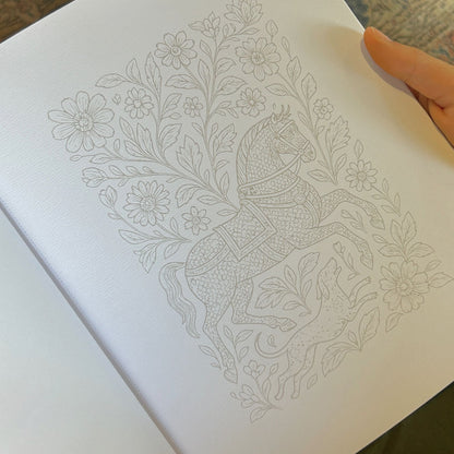 Ink Tracing Book - A Meditative Coloring Experience