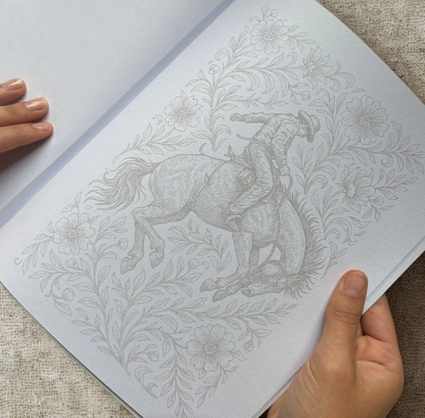 Ink Tracing Book - A Meditative Coloring Experience