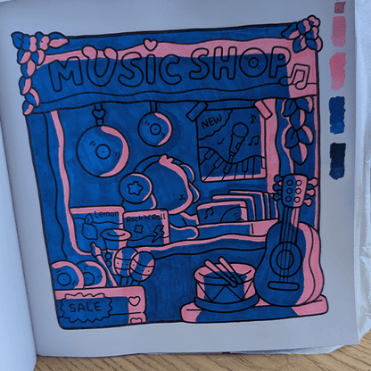 Cozy Corner Coloring Book