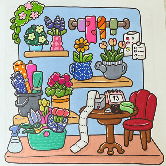 Cozy Corner Coloring Book