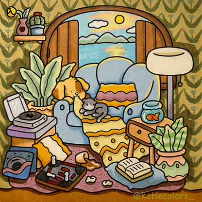 Cozy Corner Coloring Book