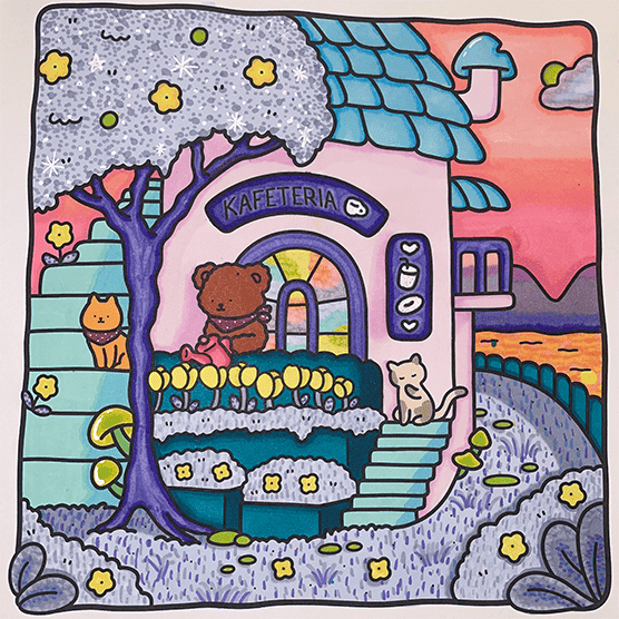 Cozy Corner Coloring Book