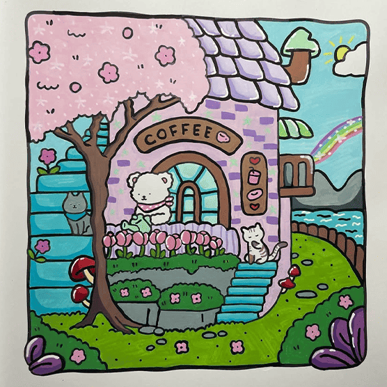 Cozy Corner Coloring Book
