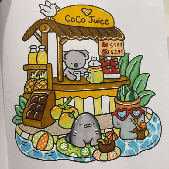 Cozy Corner Coloring Book