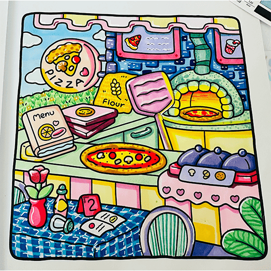 Cozy Corner Coloring Book